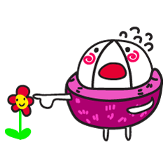 [LINEスタンプ] Clever Purple Planet Idiot Actions