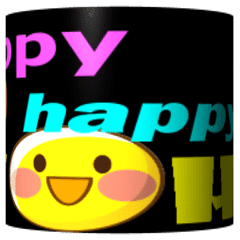 [LINEスタンプ] The Rolling Happy Message