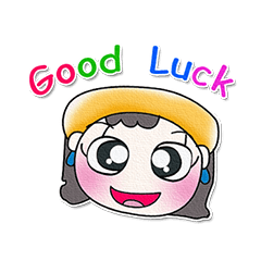 [LINEスタンプ] Miss. Nancy.. Good luck ^^！