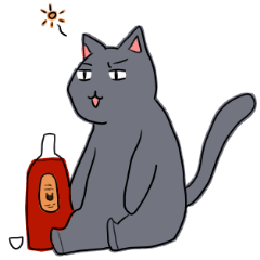 [LINEスタンプ] ふてぶてしいニャンコ＆不憫なニャンコ 