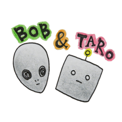 [LINEスタンプ] Bob ＆ Taro 〜地球フレンズ〜の画像（メイン）