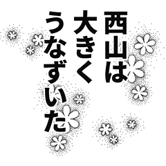 [LINEスタンプ] 西山さん名前ナレーション