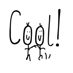 [LINEスタンプ] 40 Stick Figures with English greetings！