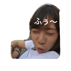 [LINEスタンプ] stuck in my head
