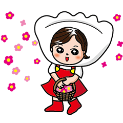 [LINEスタンプ] Cute ice dumpling man's sister~~move