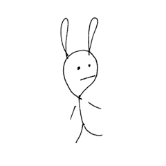 [LINEスタンプ] おもしろかわいいうさぎ