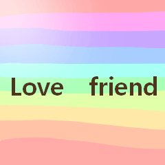 [LINEスタンプ] love＆friend