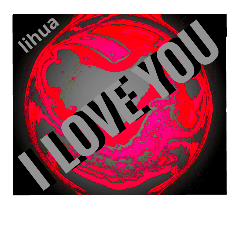 [LINEスタンプ] l LOVE YOU (MARBLE )of lihua