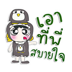 [LINEスタンプ] Miss. Shabubu..Love Penguin..^^